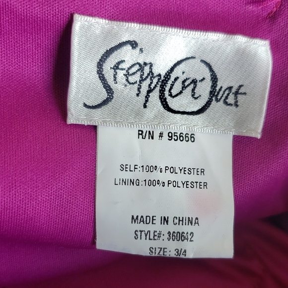 Elegant Purple Ruffled Dress - Picture 2 of 6